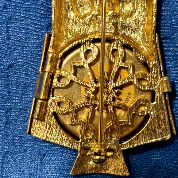 Vintage Avon 60-70s hidden perfume Owl Brooch - Picture 12 of 13